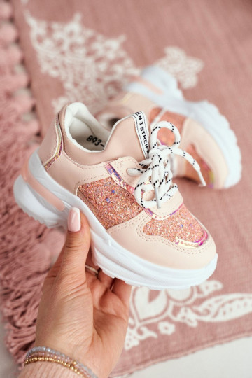Kinder-Sneaker mit Glitzer...