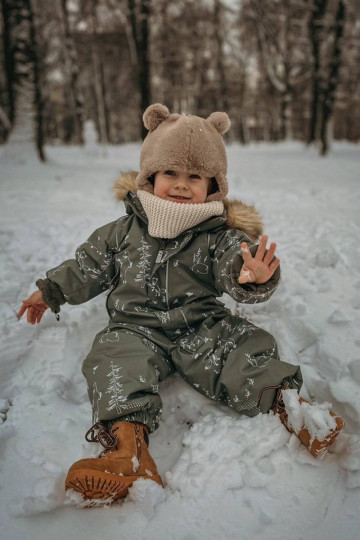 Warme braune Kinderstiefel 2