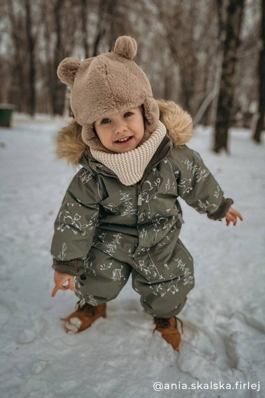 Warme braune Kinderstiefel Warme braune Kinderstiefel