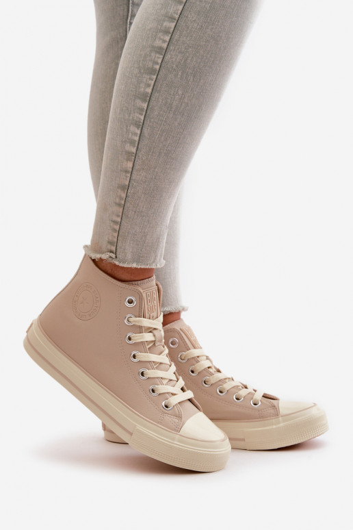 Freizeitschuhe sich Zuarm laufen aus Öko-Leder Beige Big Star OO274934 Freizeitschuhe sich Zuarm laufen aus Öko-Leder Beige Big Star OO274934