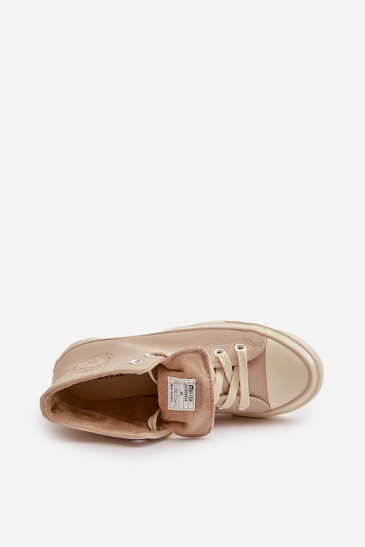 Freizeitschuhe sich Zuarm laufen aus Öko-Leder Beige Big Star OO274934 Freizeitschuhe sich Zuarm laufen aus Öko-Leder Beige Big Star OO274934