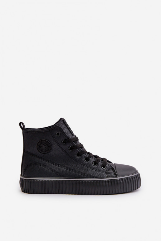 Feminin sich Zuarm laufen lässige Schuhe aus Öko-Leder Big Star OO274790 schZuarze Farbe Feminin sich Zuarm laufen lässige Schuhe aus Öko-Leder Big Star OO274790 schZuarze Farbe