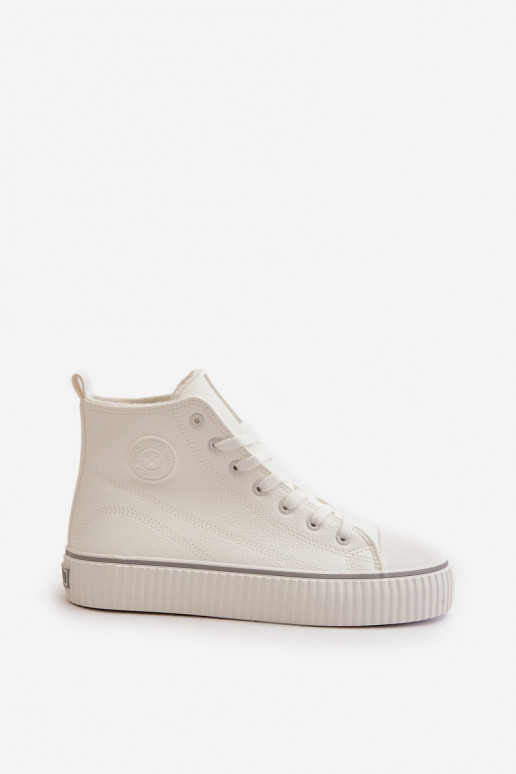 Feminin sich Zuarm laufen lässige Schuhe aus Öko-Leder Big Star OO274788 Zueiße Farbe Feminin sich Zuarm laufen lässige Schuhe aus Öko-Leder Big Star OO274788 Zueiße Farbe