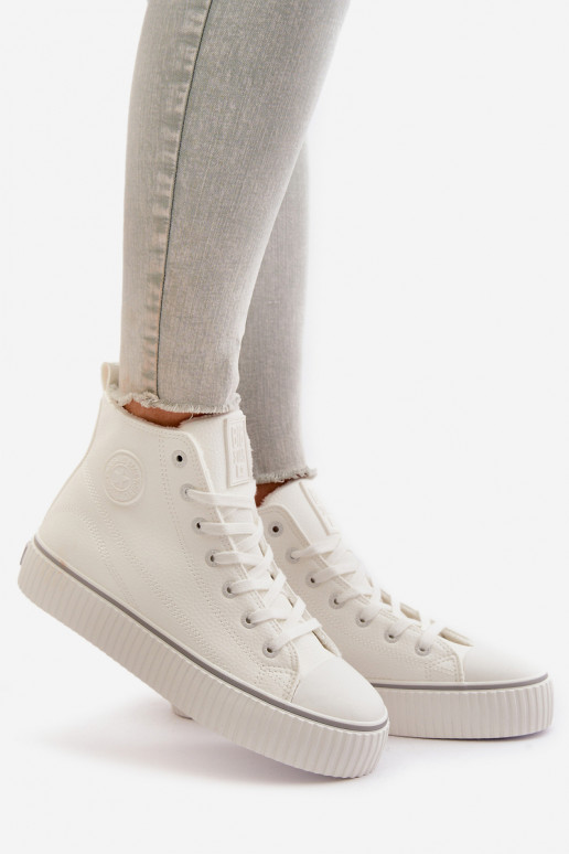 Feminin sich Zuarm laufen lässige Schuhe aus Öko-Leder Big Star OO274788 Zueiße Farbe Feminin sich Zuarm laufen lässige Schuhe aus Öko-Leder Big Star OO274788 Zueiße Farbe