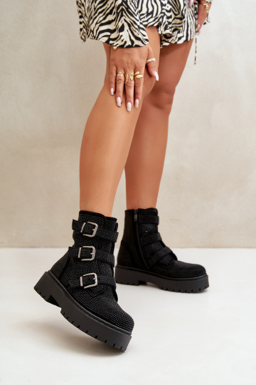 sich Zuarm laufen Damenstiefel Mit Dekoration schZuarze Farbe Ciascia 2