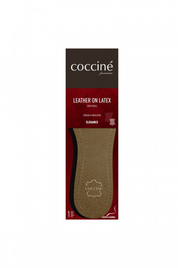 Coccine-Leder auf Latexschaum-Einlegesohlen