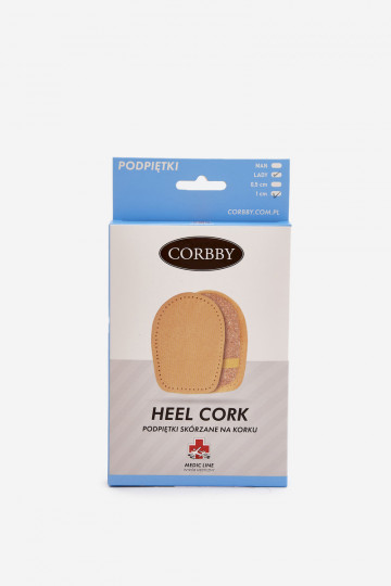 CORBBY Fersenpolster aus Leder und Kork