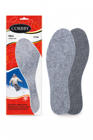 Corby FILC | Wärmende, rutschfeste Einlegesohlen aus Filz