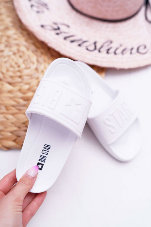 Hausschuhe für Kinder, Big Star, weiße Farbe, DD374154 Hausschuhe für Kinder, Big Star, weiße Farbe, DD374154