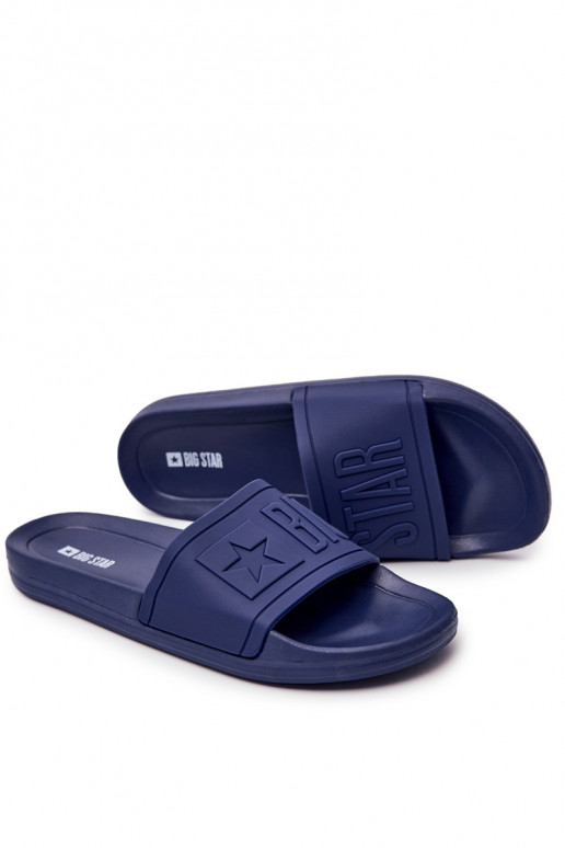 Hausschuhe für Herren Big Star Rubber dunkelblaue Farbe DD174688