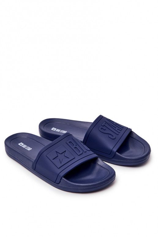 Hausschuhe für Herren Big Star Rubber dunkelblaue Farbe DD174688