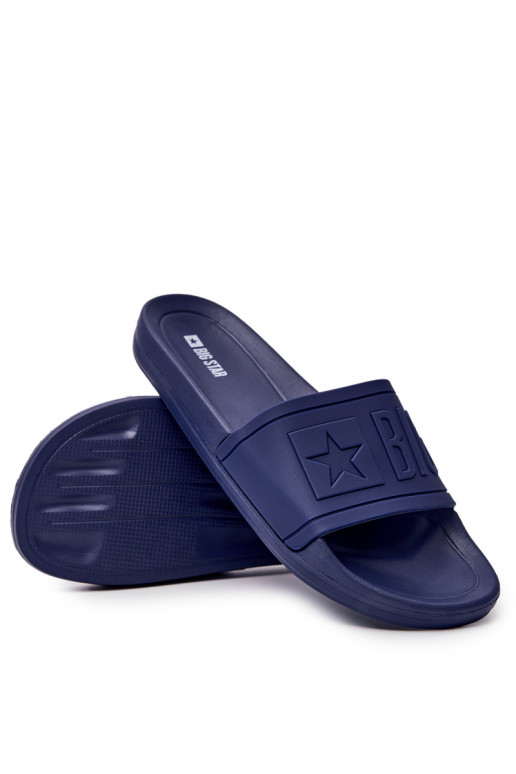 Hausschuhe für Herren Big Star Rubber dunkelblaue Farbe DD174688