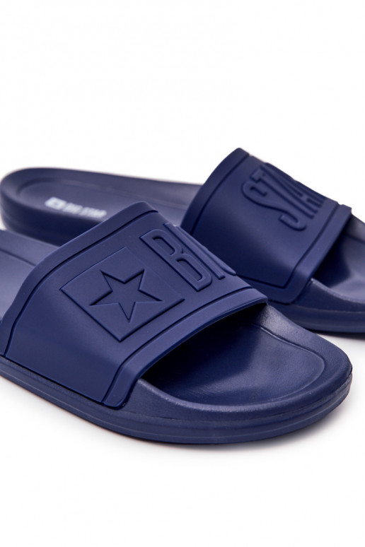 Hausschuhe für Herren Big Star Rubber dunkelblaue Farbe DD174688