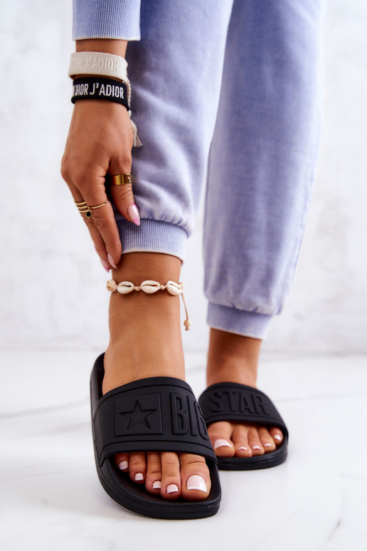 Damenhausschuhe Big Star schwarz DD274A271 Damenhausschuhe Big Star schwarz DD274A271