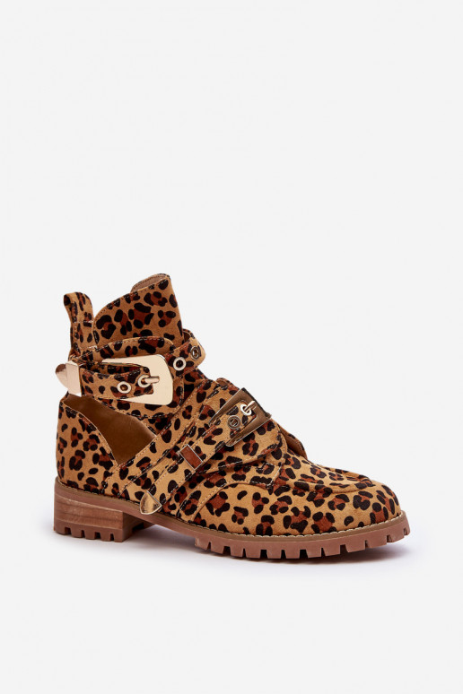 Lu Boo Wildlederstiefel mit Leopardenmuster, Rock Girl Lu Boo Wildlederstiefel mit Leopardenmuster, Rock Girl