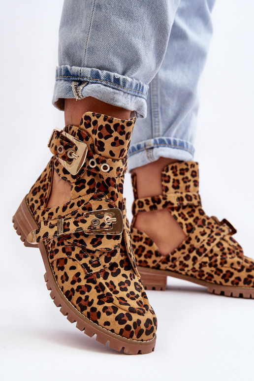 Lu Boo Wildlederstiefel mit Leopardenmuster, Rock Girl Lu Boo Wildlederstiefel mit Leopardenmuster, Rock Girl
