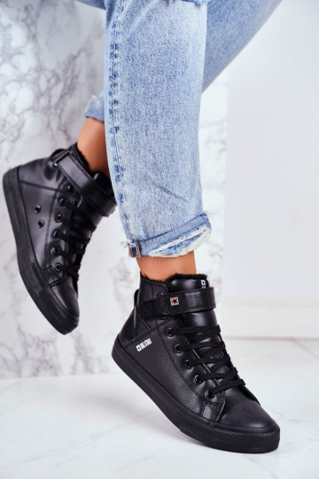 Ledergewärmte Freizeitschuhe BIG STAR V274542FIN schwarze Farbe 2