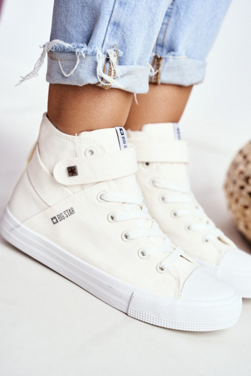 Freizeitschuhe mit Sohle Big Star FF274579 weiße Farbe Freizeitschuhe mit Sohle Big Star FF274579 weiße Farbe