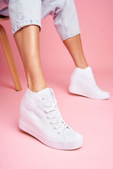 Sneakers Modell Schuhe Big Star weiße Farbe FF274A192