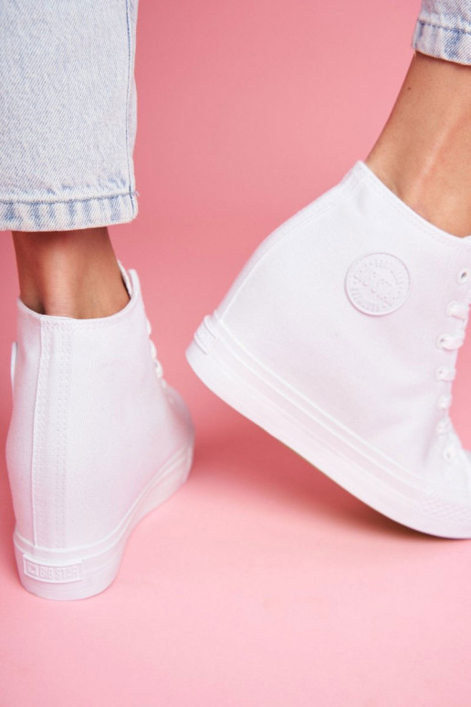 Sneakers Modell Schuhe Big Star weiße Farbe FF274A192