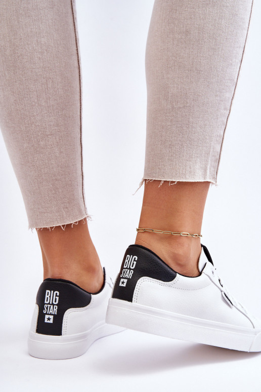 Sneakers Big Star EE274312 Weiß-schwarze Farben Sneakers Big Star EE274312 Weiß-schwarze Farben