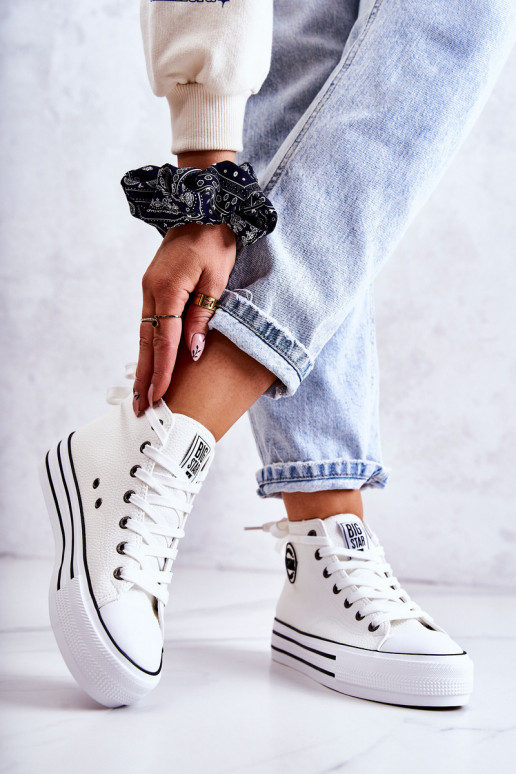 Freizeitschuhe Big Star weiße Farbe GG274013 Freizeitschuhe Big Star weiße Farbe GG274013