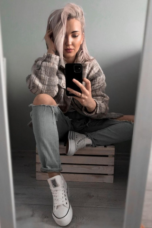 Freizeitschuhe Big Star weiße Farbe GG274013 Freizeitschuhe Big Star weiße Farbe GG274013