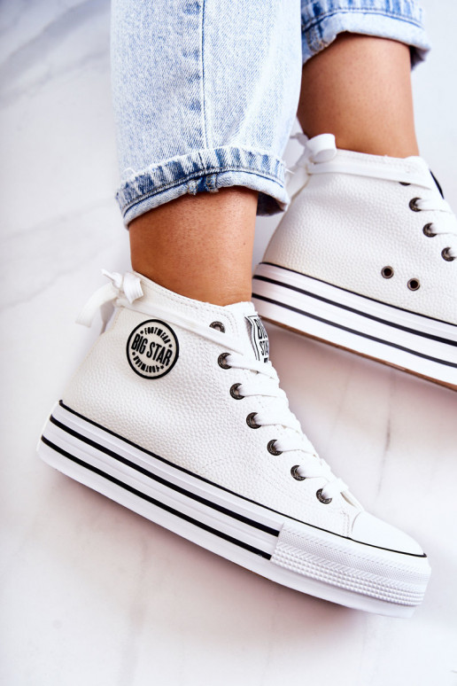 Freizeitschuhe Big Star weiße Farbe GG274013 Freizeitschuhe Big Star weiße Farbe GG274013