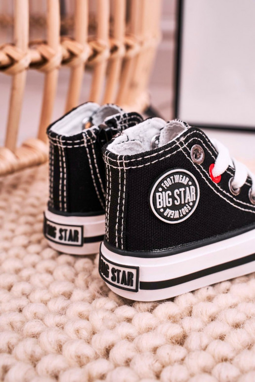 Kinder-Freizeitschuhe mit Sohlen und Reißverschlüssen BIG STAR HH374188 schwarze Farbe Kinder-Freizeitschuhe mit Sohlen und Reißverschlüssen BIG STAR HH374188 schwarze Farbe