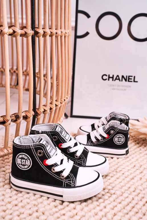 Kinder-Freizeitschuhe mit Sohlen und Reißverschlüssen BIG STAR HH374188 schwarze Farbe Kinder-Freizeitschuhe mit Sohlen und Reißverschlüssen BIG STAR HH374188 schwarze Farbe