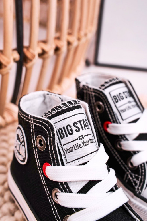 Kinder-Freizeitschuhe mit Sohlen und Reißverschlüssen BIG STAR HH374188 schwarze Farbe Kinder-Freizeitschuhe mit Sohlen und Reißverschlüssen BIG STAR HH374188 schwarze Farbe