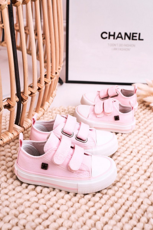 Kinder-Freizeitschuhe mit Klebeverschlüssen BIG STAR HH374203 rosa Farbe