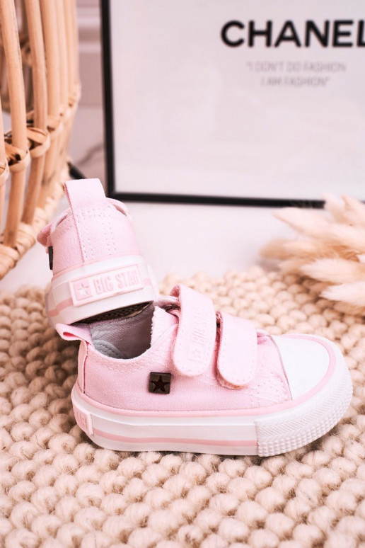 Kinder-Freizeitschuhe mit Klebeverschlüssen BIG STAR HH374203 rosa Farbe