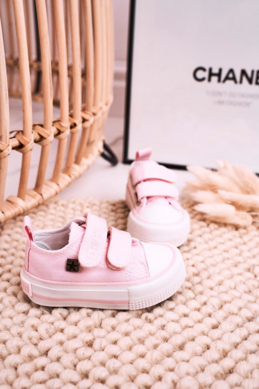 Kinder-Freizeitschuhe mit Klebeverschlüssen BIG STAR HH374203 rosa Farbe