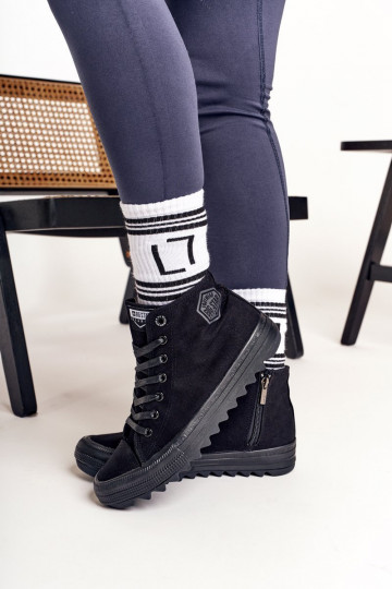 Freizeitschuhe mit Sohlen mit breiten Sohlen BIG STAR FF274244 schwarze Farbe