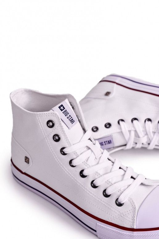 für Männer Klassisches Modell Freizeitschuhe mit Sohlen BIG STAR DD174251 weiße Farbe