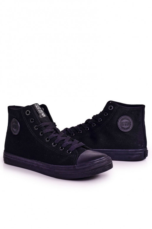 Klassisches Modell Freizeitschuhe mit Sohlen BIG STAR FF174550 schwarze Farbe Klassisches Modell Freizeitschuhe mit Sohlen BIG STAR FF174550 schwarze Farbe