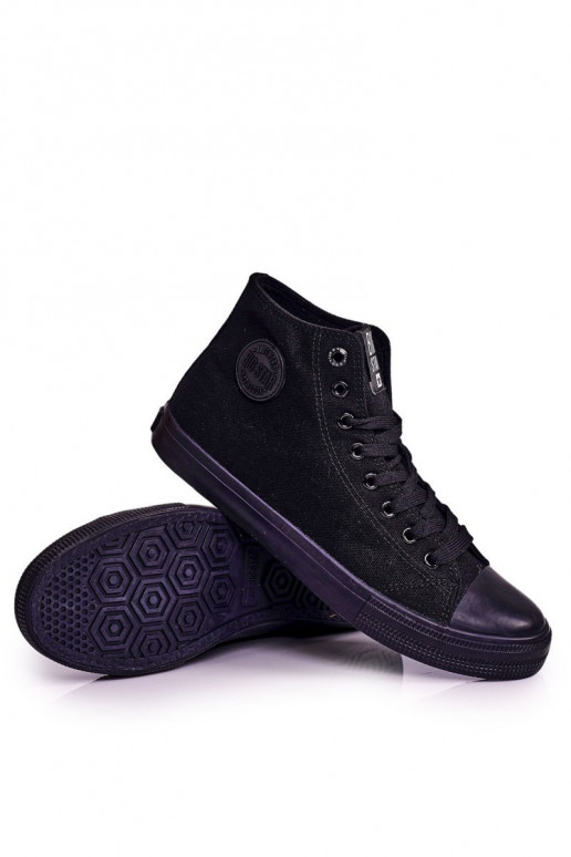 Klassisches Modell Freizeitschuhe mit Sohlen BIG STAR FF174550 schwarze Farbe Klassisches Modell Freizeitschuhe mit Sohlen BIG STAR FF174550 schwarze Farbe
