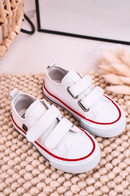 Kinder-Freizeitschuhe mit Klebeverschlüssen BIG STAR HH374199 weiße Farbe