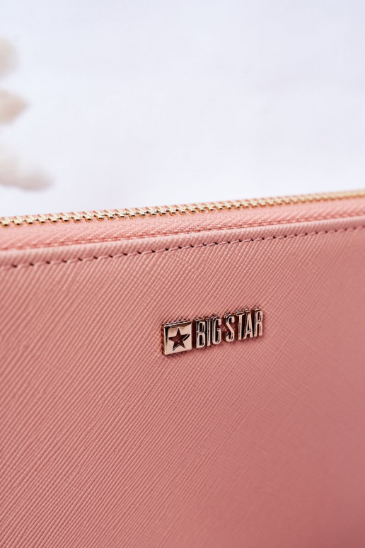 Große Lederbrieftasche Big Star HH674002 rosa Große Lederbrieftasche Big Star HH674002 rosa