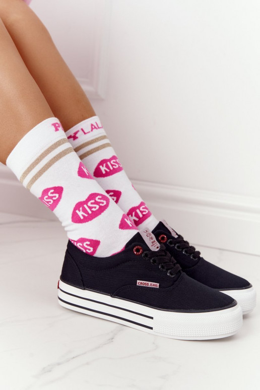 Plateau-Sneaker CROSS JEANS FF2R4002C schwarz Plateau-Sneaker CROSS JEANS FF2R4002C schwarz