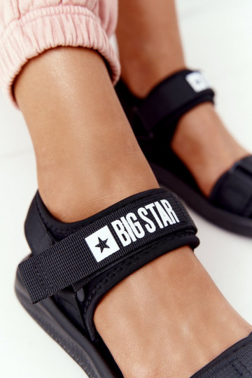 Sportliche Sandalen Big Star HH274A024 in schwarzer Farbe 2