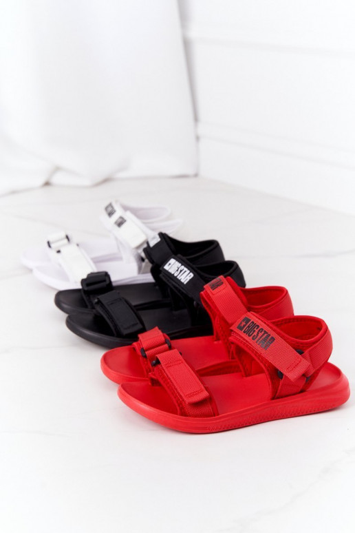 Sportliche Sandalen Big Star HH274A024 in schwarzer Farbe