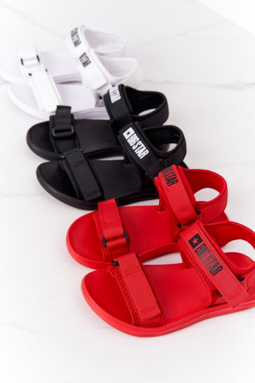 Sportliche Sandalen Big Star HH274A024 in schwarzer Farbe