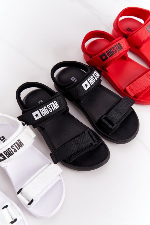 Sportliche Sandalen Big Star HH274A026 in weißer Farbe Sportliche Sandalen Big Star HH274A026 in weißer Farbe