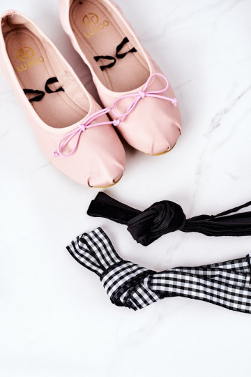 Ballerinas mit Bändern Lu Boo rosa 2