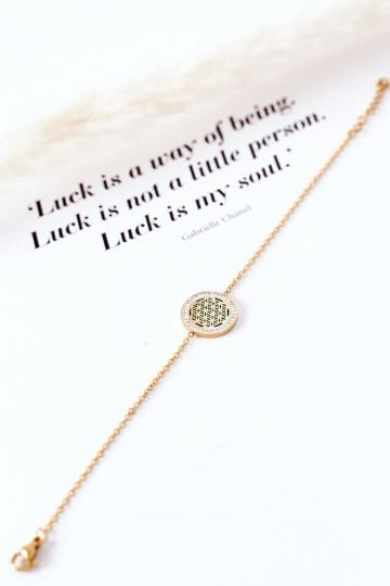 Armband mit funkelnden Augen in Goldfarbe 2