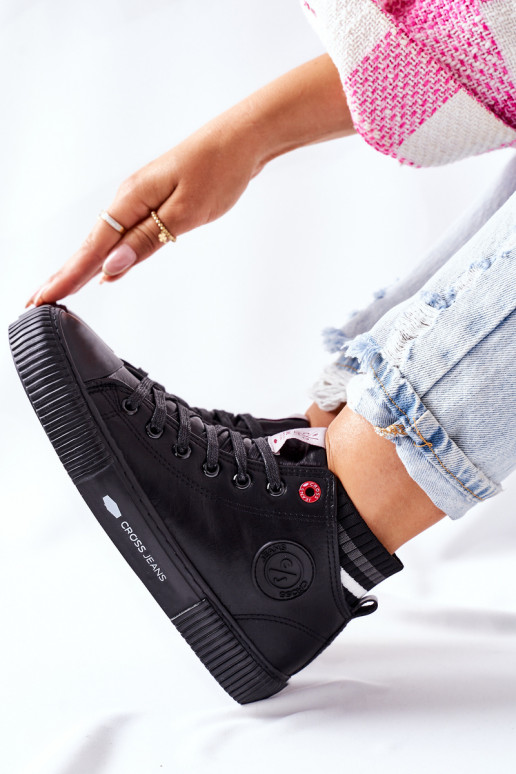 Freizeitschuhe Cross Jeans schwarze Farbe II2R4021 Freizeitschuhe Cross Jeans schwarze Farbe II2R4021