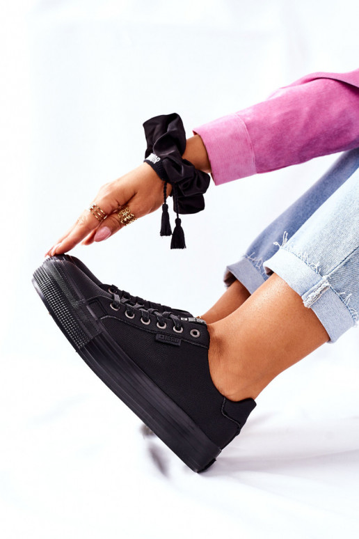 Damenschuhe mit Plateau BIG STAR II274345 schwarz Damenschuhe mit Plateau BIG STAR II274345 schwarz