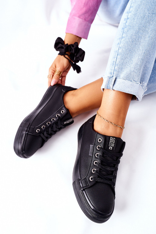 Damenschuhe mit Plateau BIG STAR II274345 schwarz Damenschuhe mit Plateau BIG STAR II274345 schwarz